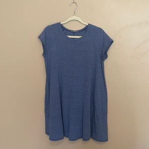 Blue t shirt dress